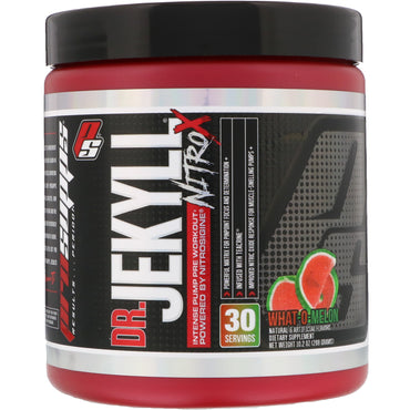 ProSupps, Dr. Jekyll, Nitro X, Intense Pump Pre Workout, What-O-Melon, 10.2 אונקיות (288 גרם)