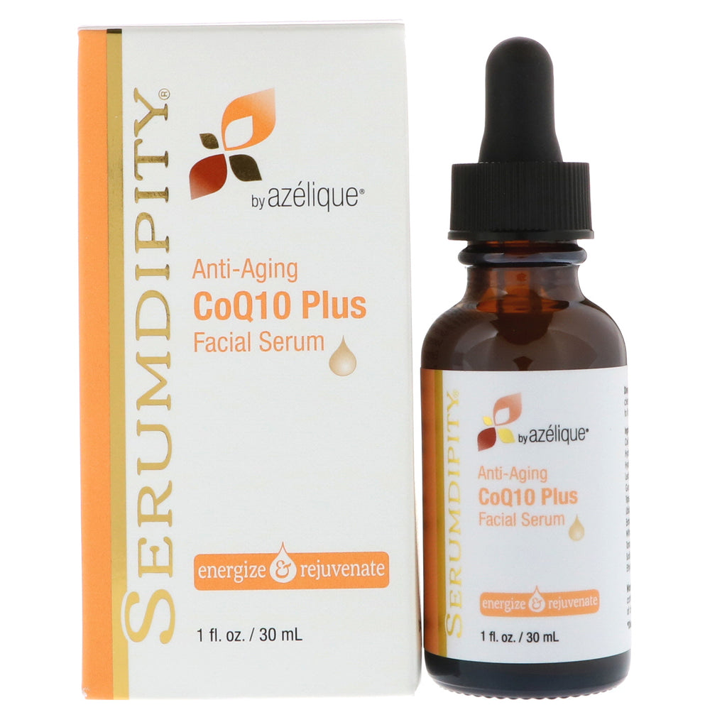 Azelique, Serumdipity، مضاد الشيخوخة CoQ10 Plus، مصل الوجه، 1 أونصة سائلة (30 مل)
