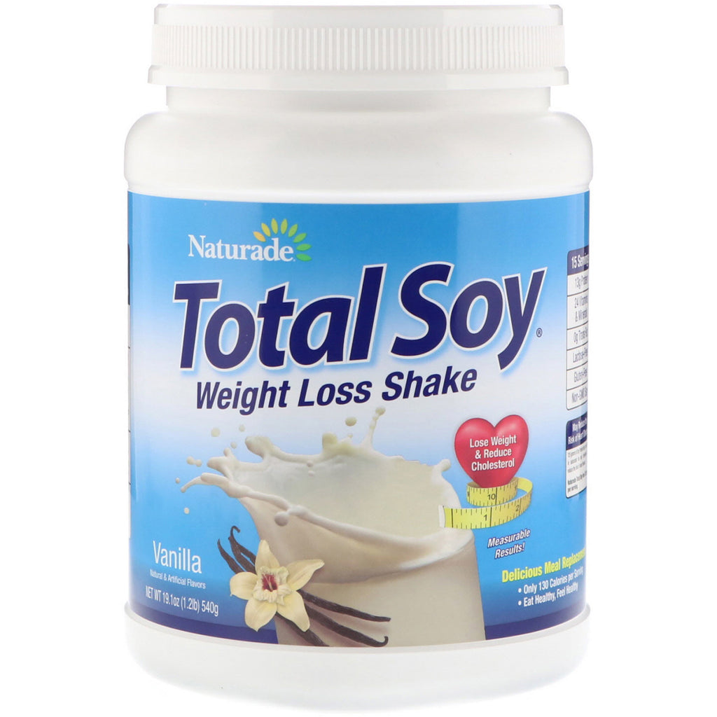 Naturade, Total Soy, Weight Loss Shake, Vanilla, 19.1 oz (540 g)