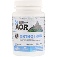 Advanced Orthomolecular Research AOR, Ortho Iron, 60 Vegetarian Capsules