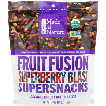 Made in Nature,  Fruit Fusion, Superberry Blast, Supersnacks, 5 oz (142 g)