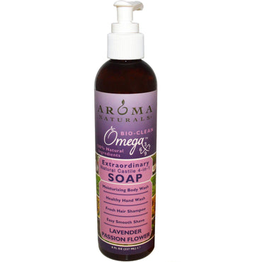 Aroma Naturals, 4-in-1 Soap, Lavender Passion Flower, 8 fl oz (237 ml)