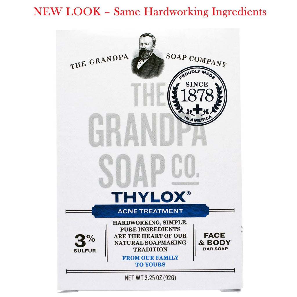 Opa's, gezichts- en lichaamszeep, Thylox acnebehandeling, 92 g