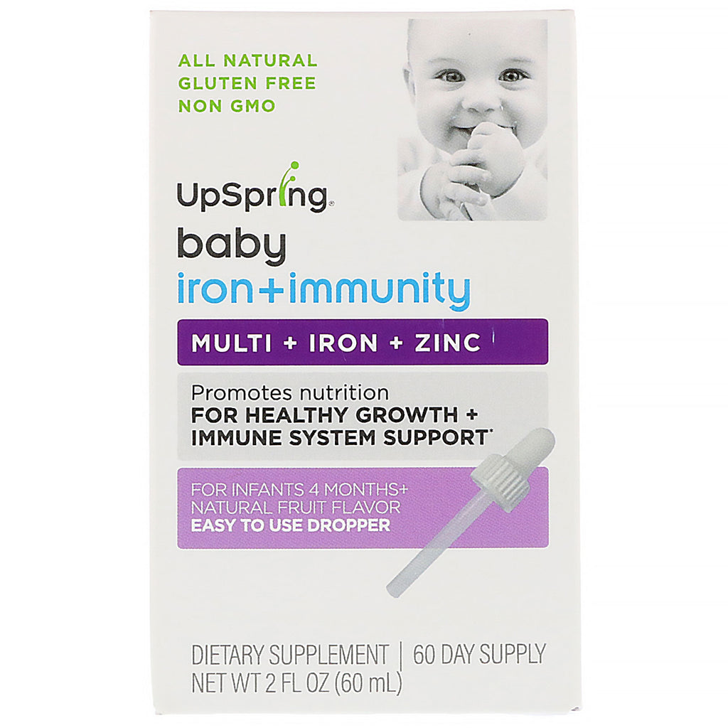 UpSpring, Iron + Immunity, Baby, 2 fl oz (60 מ"ל)