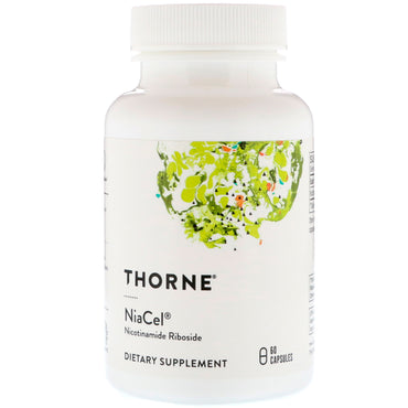 Thorne Research, Niacel, nicotinamida ribósida, 60 cápsulas