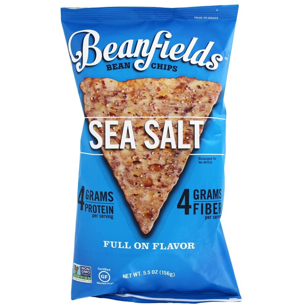 Beanfields Sal marina con chips de frijoles sin gluten - 5.5 oz.