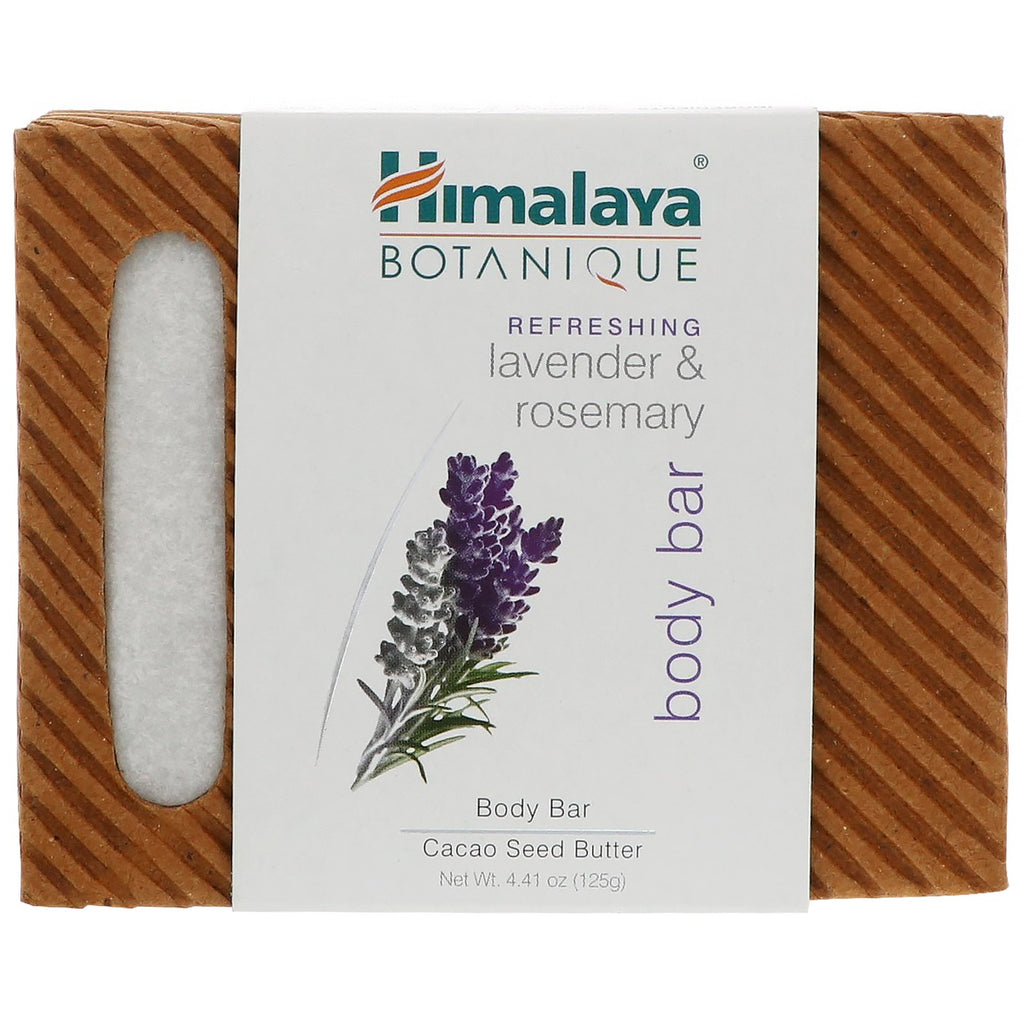 Himalaya, Botanique, Body Bar, Refreshing Lavender & Rosemary, 4.41 oz (125 g)