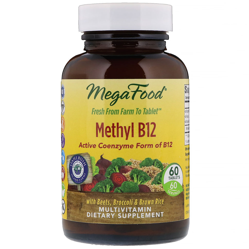 MegaFood, Methyl B12, 60 Tablets