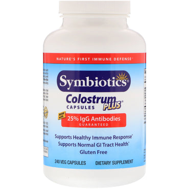 Symbiotica, colostrum plus, 240 veg-capsules