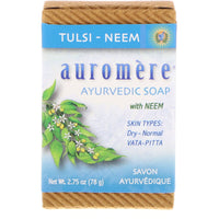 Auromere, savon ayurvédique, au Neem, Tulsi-Neem, 2,75 oz (78 g)