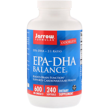 Jarrow Formulas, Équilibre EPA-DHA, 240 gélules