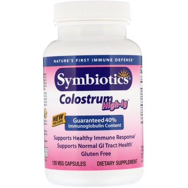Symbiotica, colostrum high-ig, 120 veg-capsules