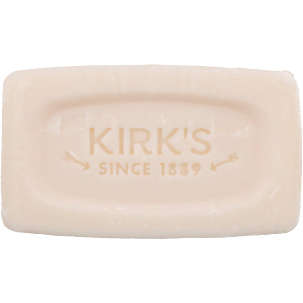 Kirk's, Delikatne mydło kastylijskie 100% Premium z olejem kokosowym, łagodzący aloes, 1,13 oz (32 g)