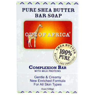 Out of Africa, Pure Shea Butter Bar Soap, Complexion Bar, 4 oz (120 g)