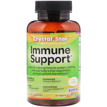 Crystal Star, suporte imunológico, 60 cápsulas vegetais