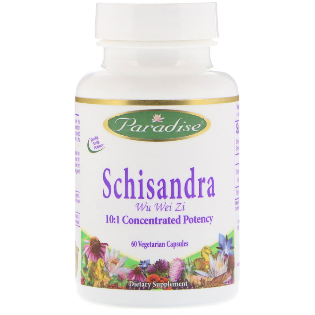 Paradise Herbs, Schisandra, 60 capsules végétariennes