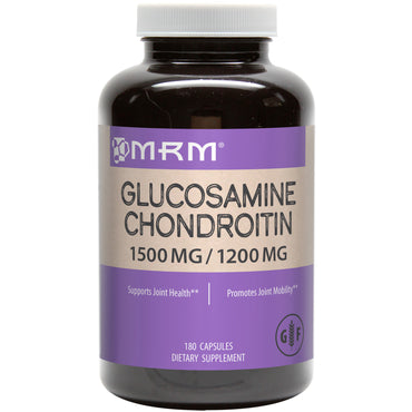 Mrm, glucosamina condroitina, 180 cápsulas