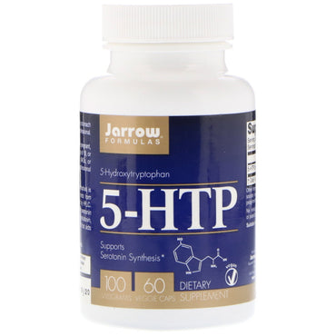 Jarrow Formulas, 5-HTP, 100 mg, 60 Cápsulas Vegetais