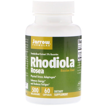 Jarrow Formulas, Rhodiola Rosea, 500 mg, 60 cápsulas