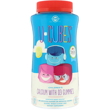 Solgar, U-Cubes, Children's Calcium With D3 Gummies, 120 Gummies