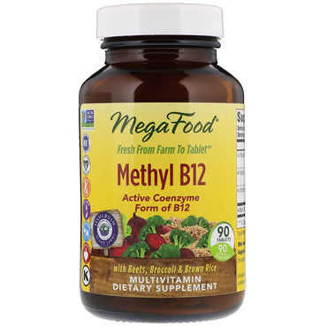 Megafood, metil b12, 90 comprimidos