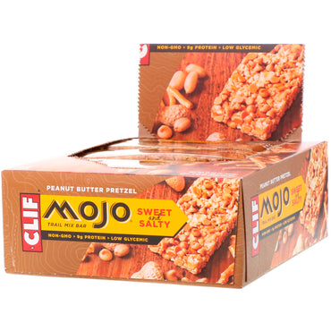 Clif Bar Mojo Sweet & Salty Trail Mix Bar Peanut Butter Pretzel 12 Bars 1.59 oz (45 g) Each