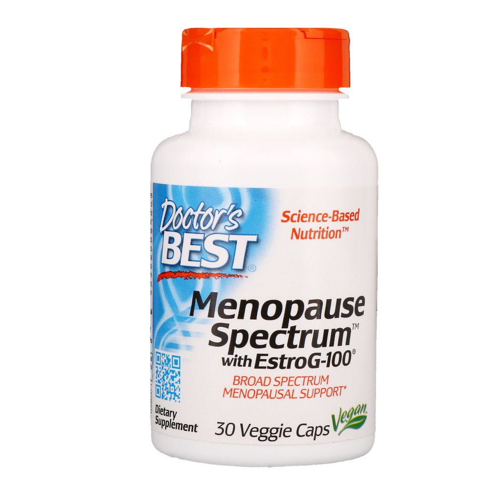 Doctor's Best, Espectro de menopausia con EstroG-100, 30 cápsulas vegetales
