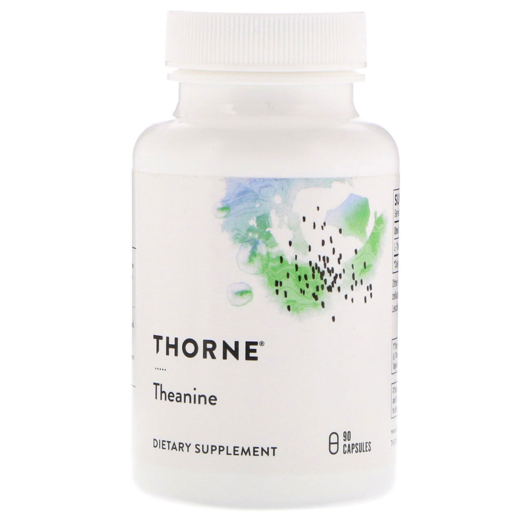 Thorne Research, teanina, 90 cápsulas.
