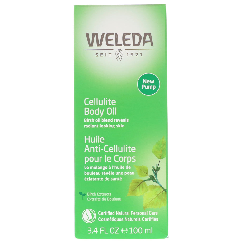 Weleda, Huile corporelle anti-cellulite, extraits d'amande, peau sensible, 3,4 fl oz (100 ml)
