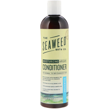 Seaweed Bath Co., Après-shampoing hydratant à l'argan, non parfumé, 12 fl oz (354 ml)