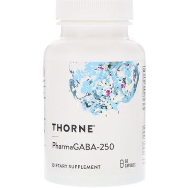 Thorne Research, PharmaGABA-250, 60 cápsulas
