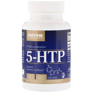 Jarrow Formulas, 5-HTP, 50 mg, 90 Cápsulas Vegetais