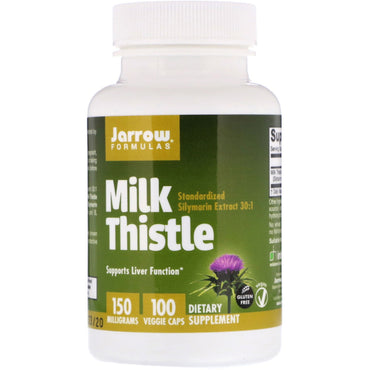 Jarrow Formulas, Milk Thistle, 150 mg, 100 Veggie Caps