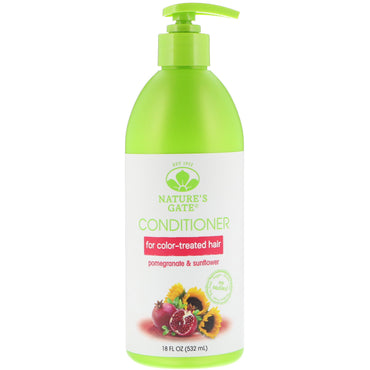 Nature's Gate, Pomegranate & Sunflower Conditioner, For Color-Treated Hair, 18 fl oz (532 ml)
