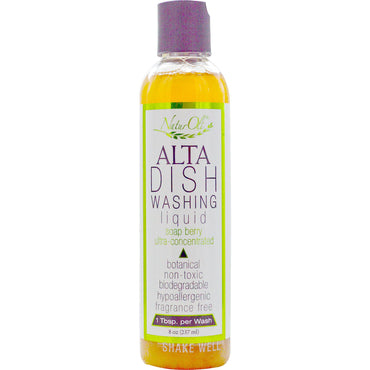 NaturOli, Alta Dish Washing Liquid, Fragrance Free, 8 oz (237 ml)