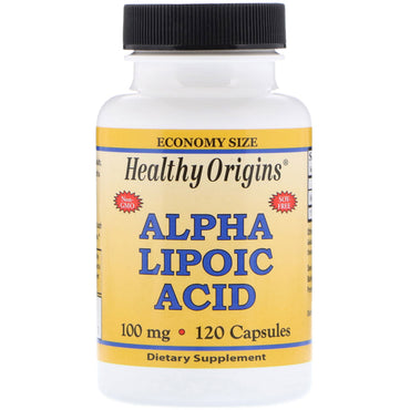 Healthy Origins, Ácido Alfa Lipóico, 100 mg, 120 Cápsulas
