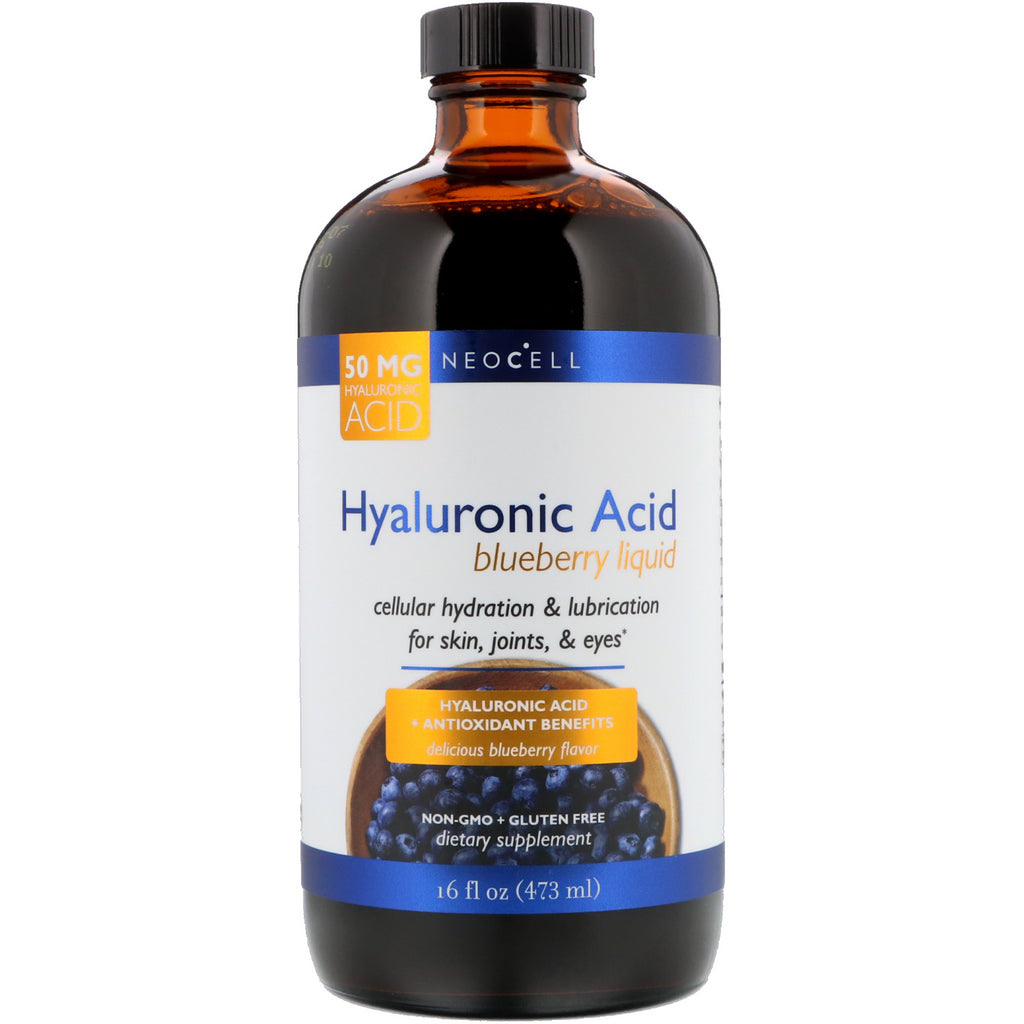 Neocell, Acide Hyaluronique, Liquide de Myrtille, 16 fl oz (473 ml)