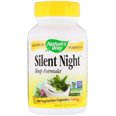 Nature's Way, Stille Nachtslaapformule, 440 mg, 100 Vegetarische capsules