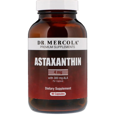 Dr. Mercola, Astaxantina, 4 mg, 90 capsule