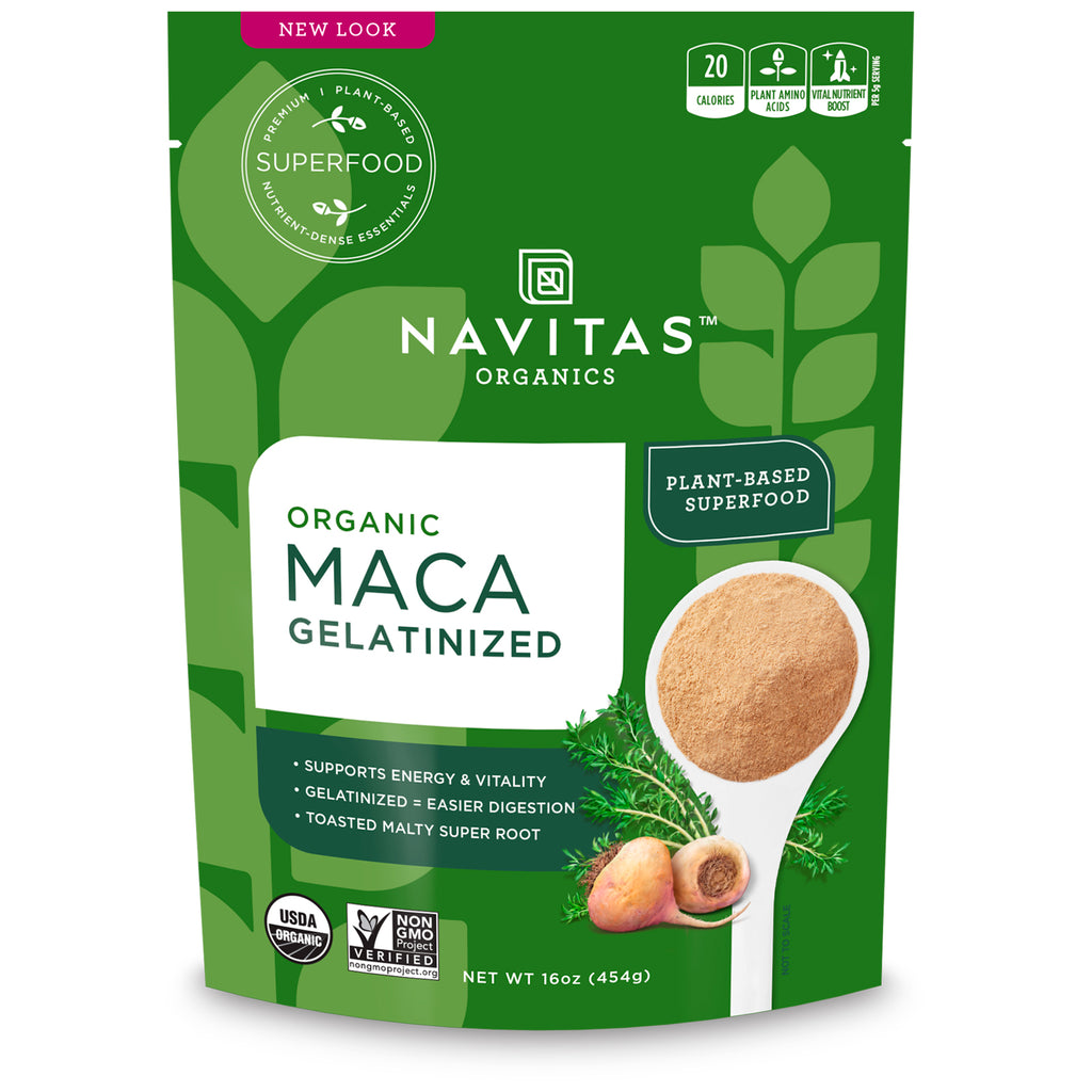 Navitas s, Maca, gegelatineerd, 16 oz (454 g)