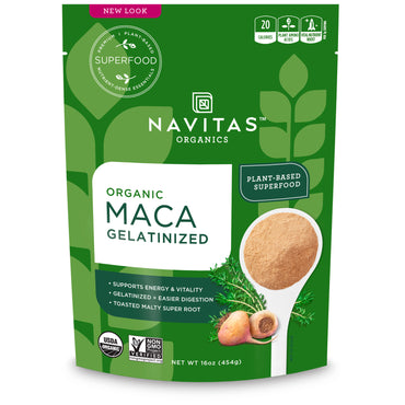 Navitas s, Maca, gélatinisée, 16 oz (454 g)