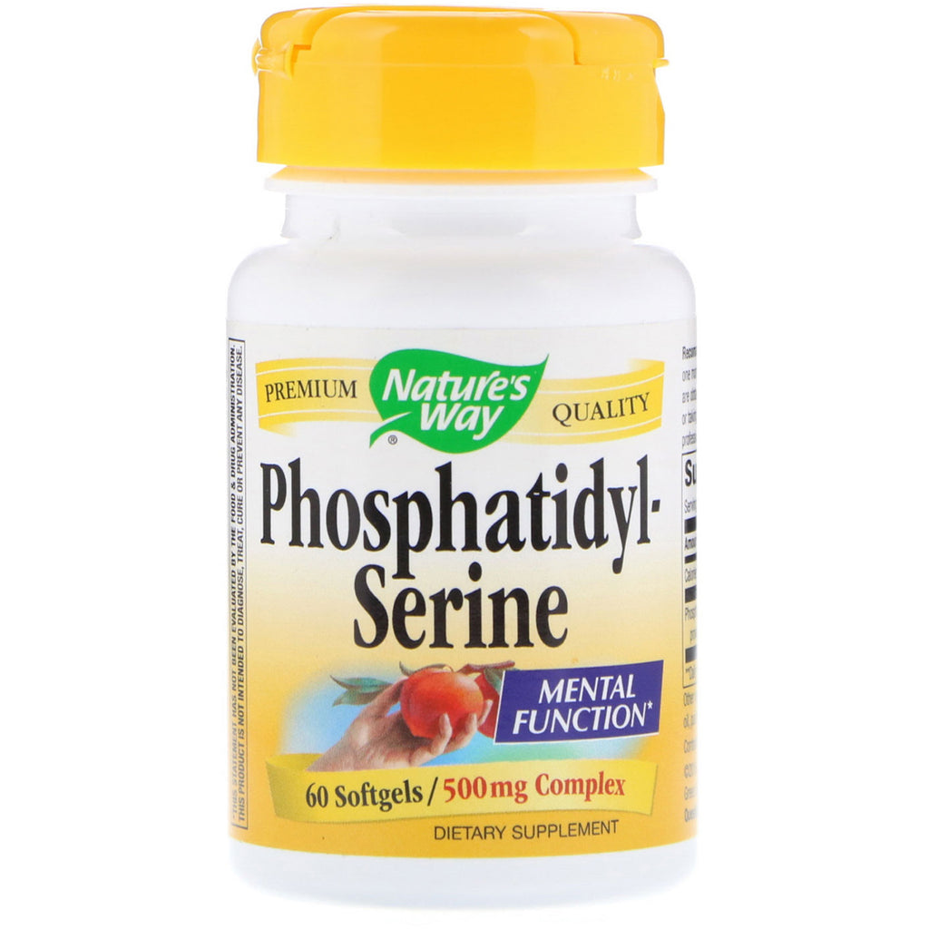 Nature's Way, Phosphatidylsérine, 500 mg, 60 gélules