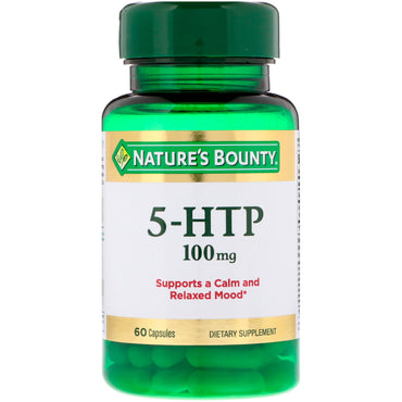 Nature's Bounty, 5-HTP, 100 mg, 60 gélules