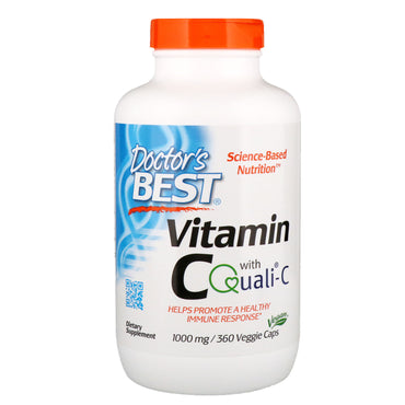 Doctor's Best, Vitamine C avec Quali-C, 1 000 mg, 360 gélules végétales