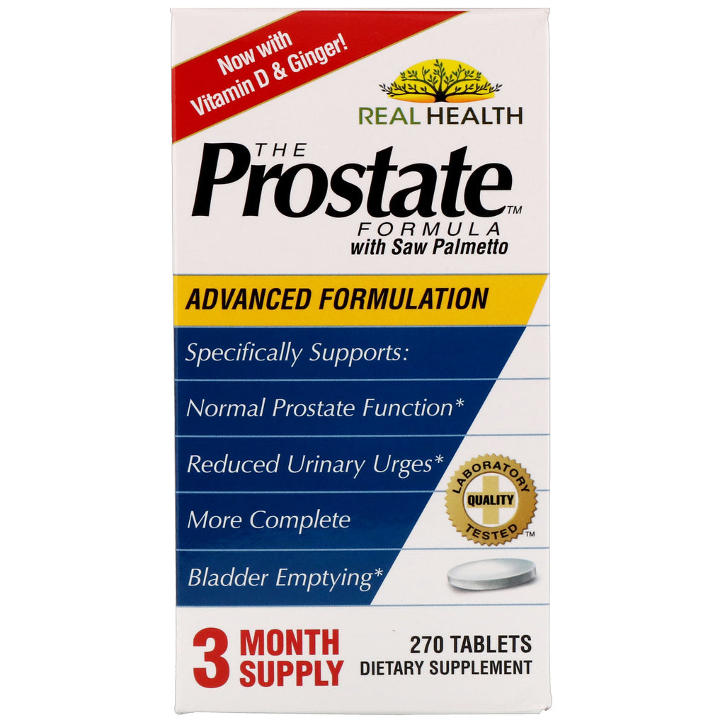 Real Health, Fórmula para la próstata con palma enana americana, 270 comprimidos