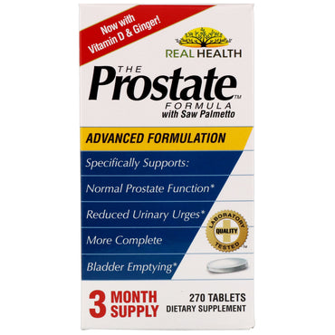 Ekte helse, prostataformelen med sagpalme, 270 tabletter