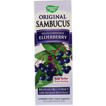 Nature's Way, Original Sambucus, Elderberry, Standardized, 8 fl oz (240 ml)
