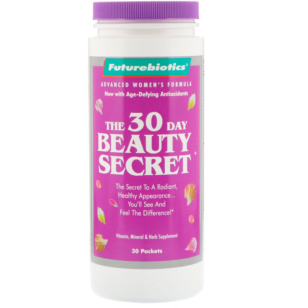 Futurebiotics, 30 dages skønhedshemmelighed, 30 pakker