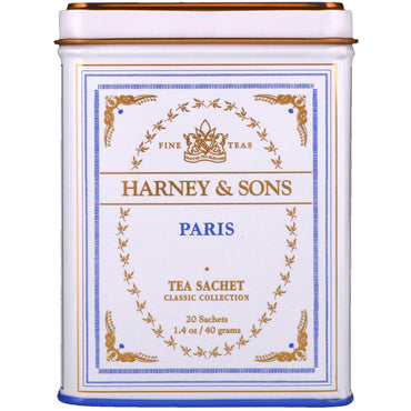 Harney & Sons, Paris Tea, 20 Tea Sachets, 1.4 oz (40 g)