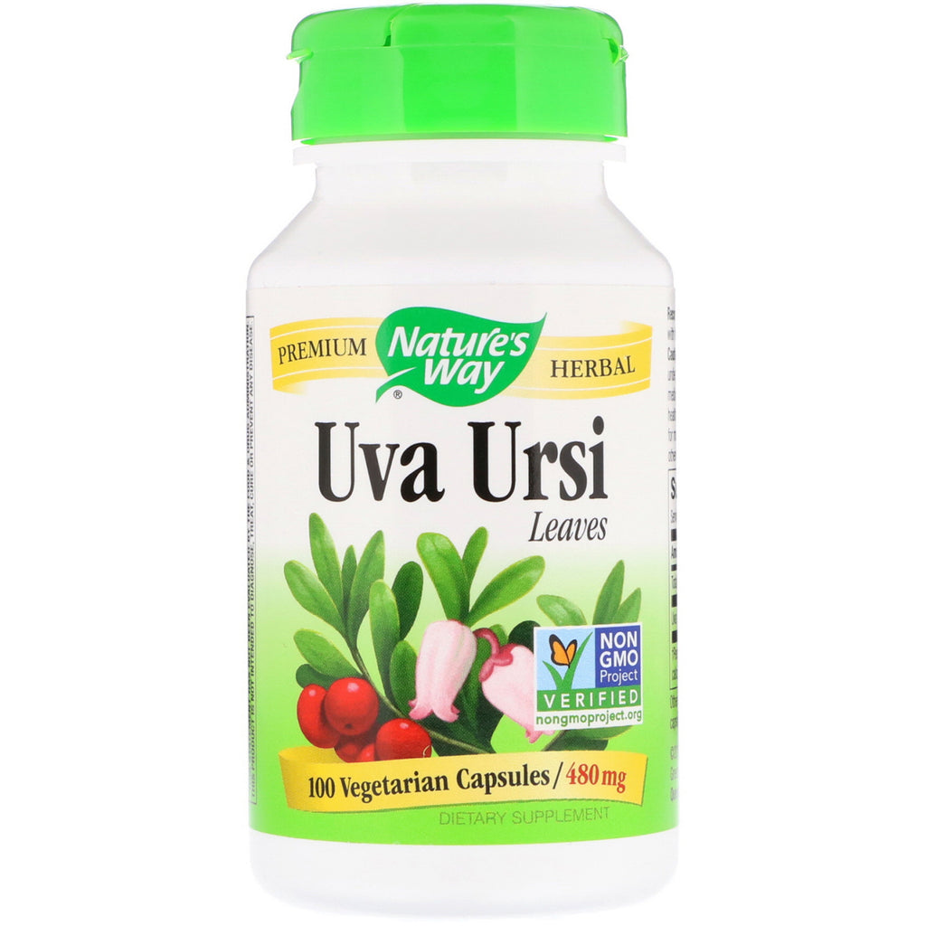 Nature's Way, Uva Ursi, Feuilles, 480 mg, 100 capsules végétariennes